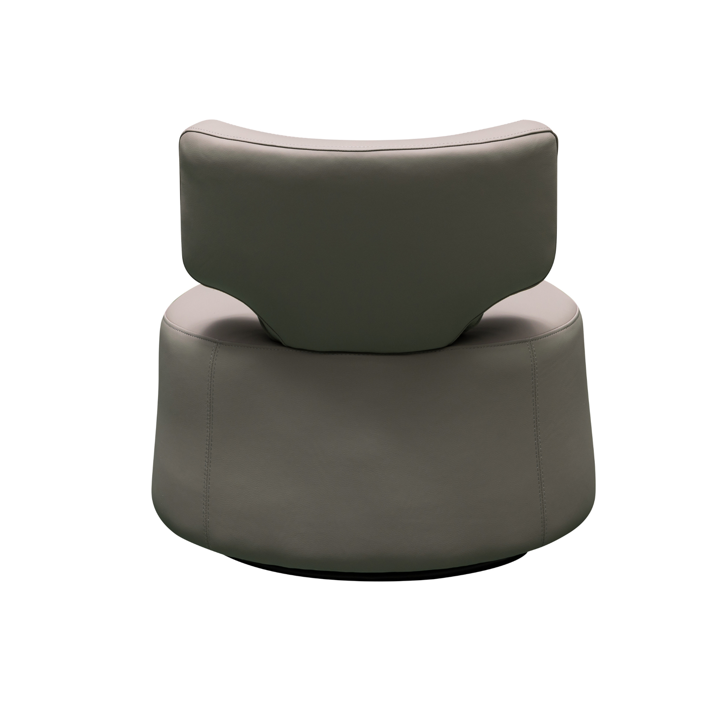 Klaussner Pavia Swivel Leather Chair with 360-Degree Swivel Base