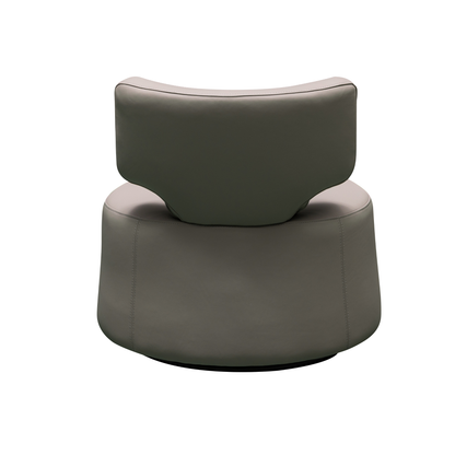 Klaussner Pavia Swivel Leather Chair with 360-Degree Swivel Base