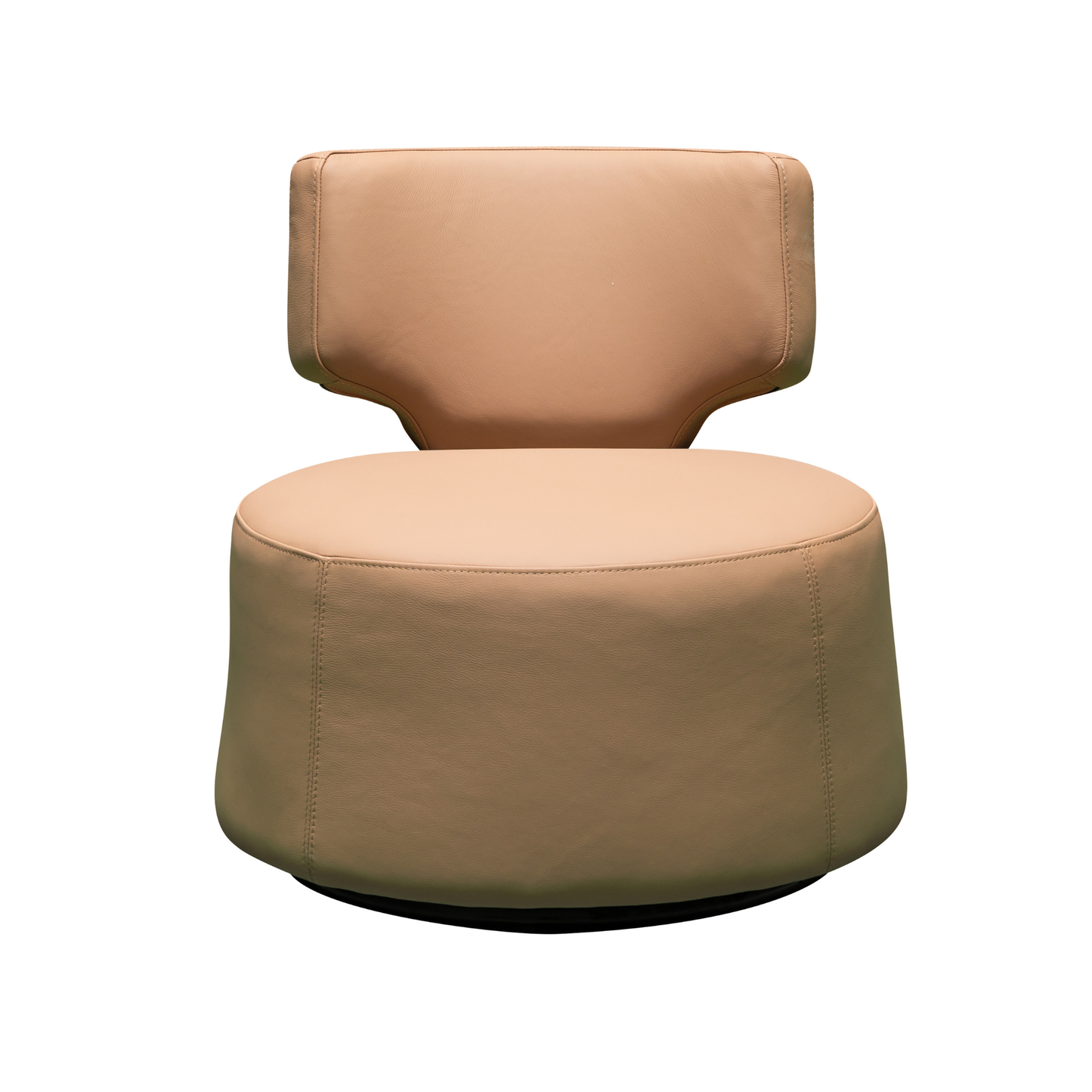 Klaussner Pavia Swivel Leather Chair with 360-Degree Swivel Base