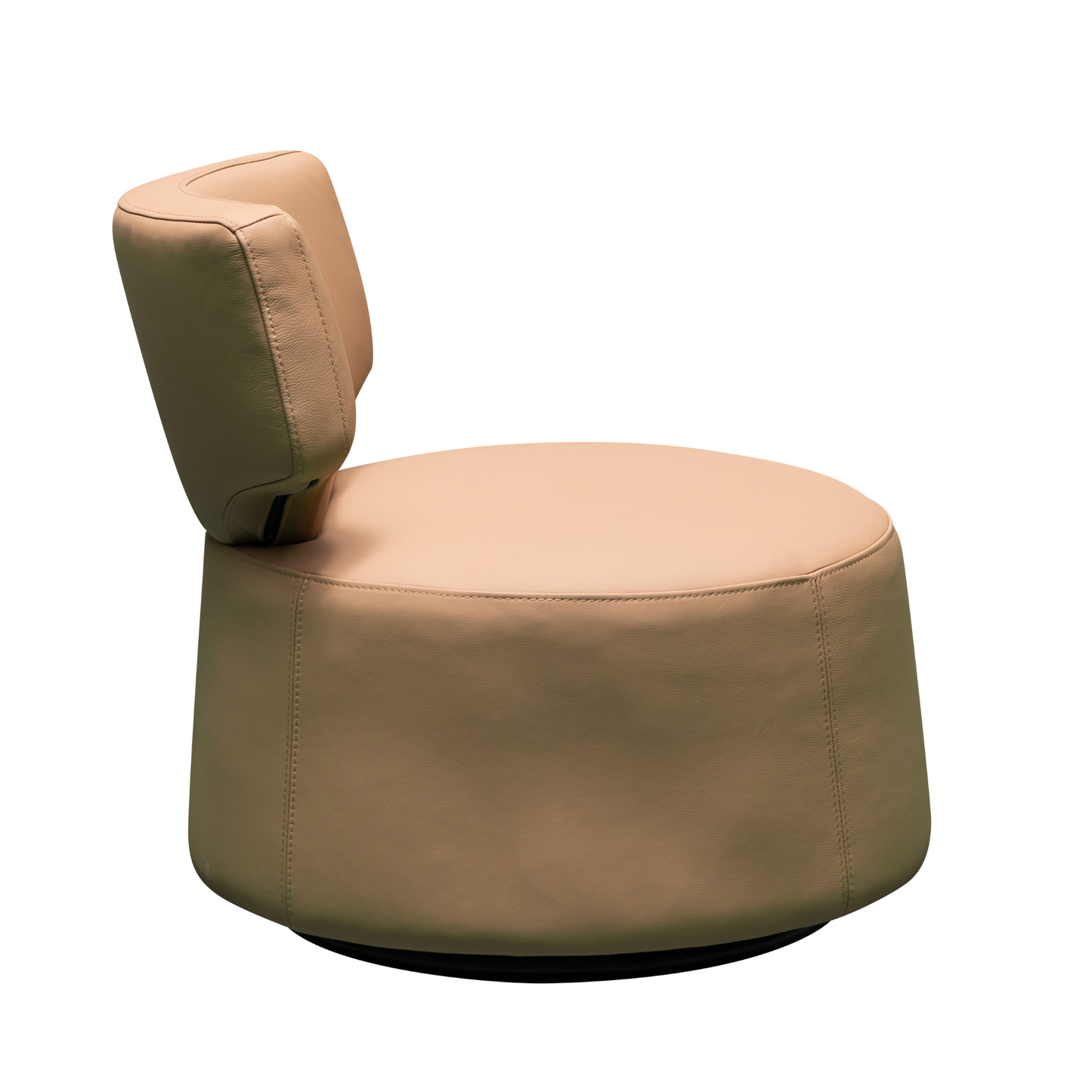 Klaussner Pavia Swivel Leather Chair with 360-Degree Swivel Base
