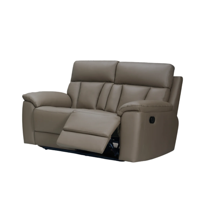 Klaussner Radioso Manual Reclining Leather Living Room Set