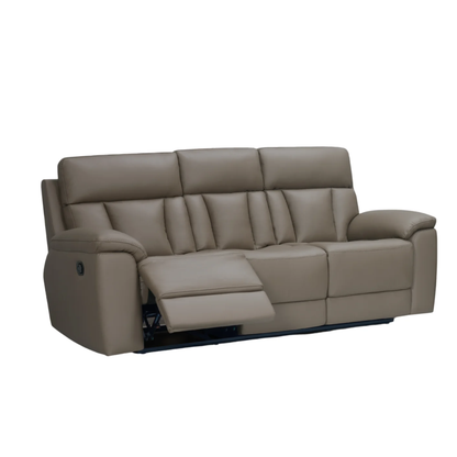 Klaussner Radioso Manual Reclining Leather Living Room Set