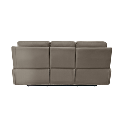 Klaussner Radioso Manual Reclining Leather Living Room Set