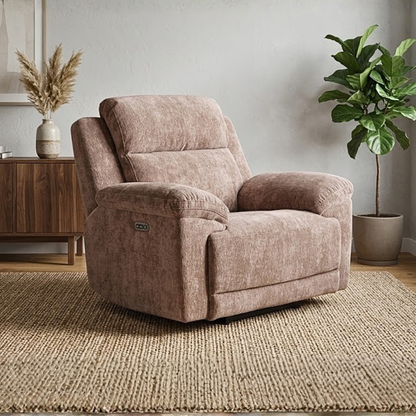Klaussner Ravenwood Fabric Power Recliner Chair-Comfort Design Furniture