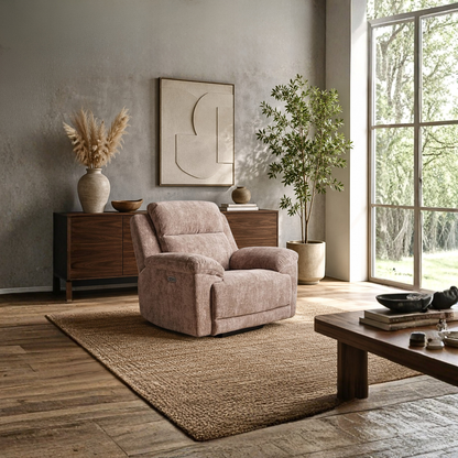 Klaussner Ravenwood Fabric Power Recliner Chair-Comfort Design Furniture