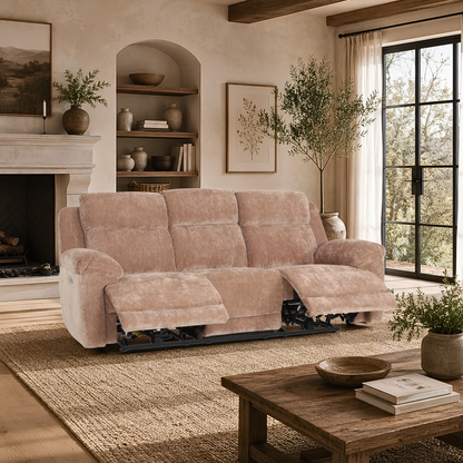 Klaussner Ravenwood Fabric Power Reclining Sofa-Comfort Designer Furniture