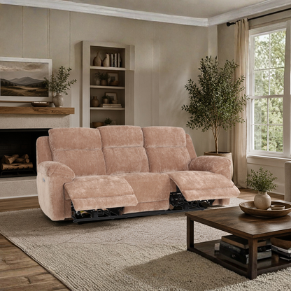 Klaussner Ravenwood Fabric Power Reclining Sofa-Comfort Designer Furniture