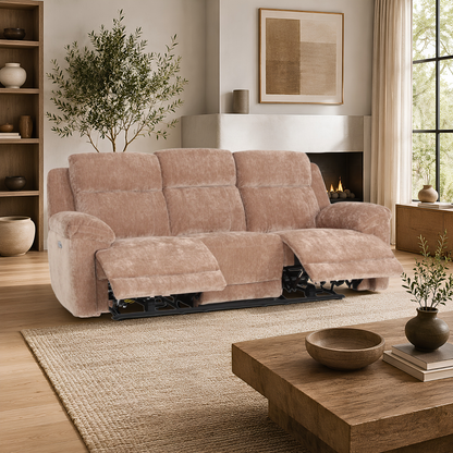 Klaussner Ravenwood Fabric Power Reclining Sofa-Comfort Designer Furniture