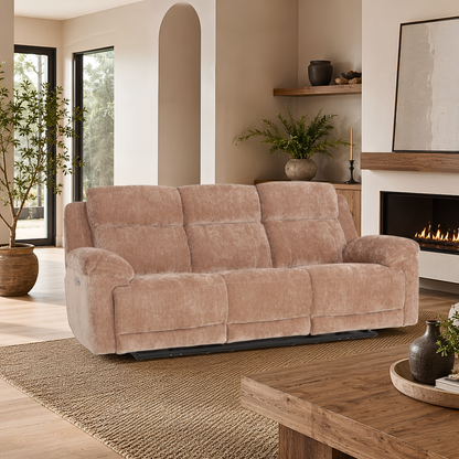 Klaussner Ravenwood Fabric Power Reclining Sofa-Comfort Designer Furniture