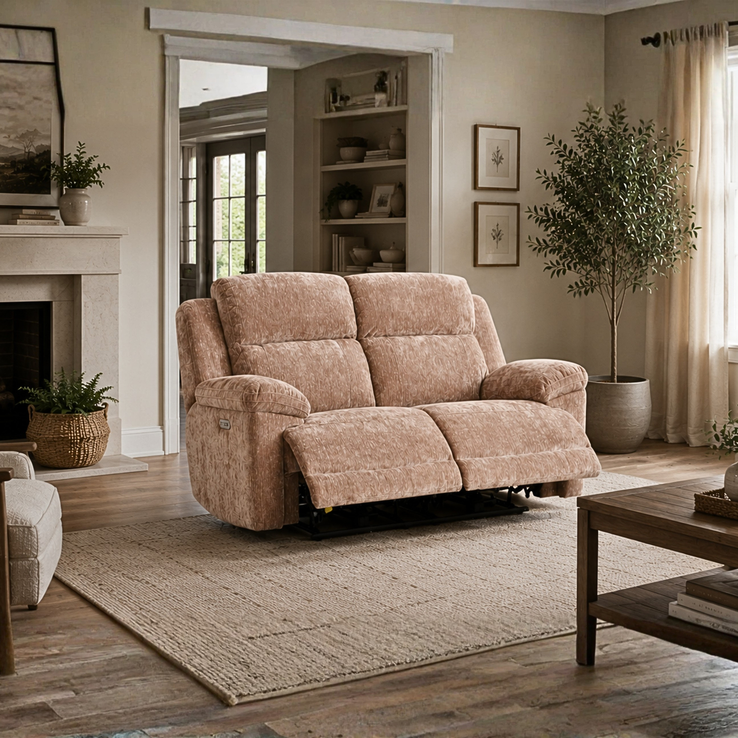 Klaussner Ravenwood Upholstered Power Reclining Loveseat-Comfort Design Furniture