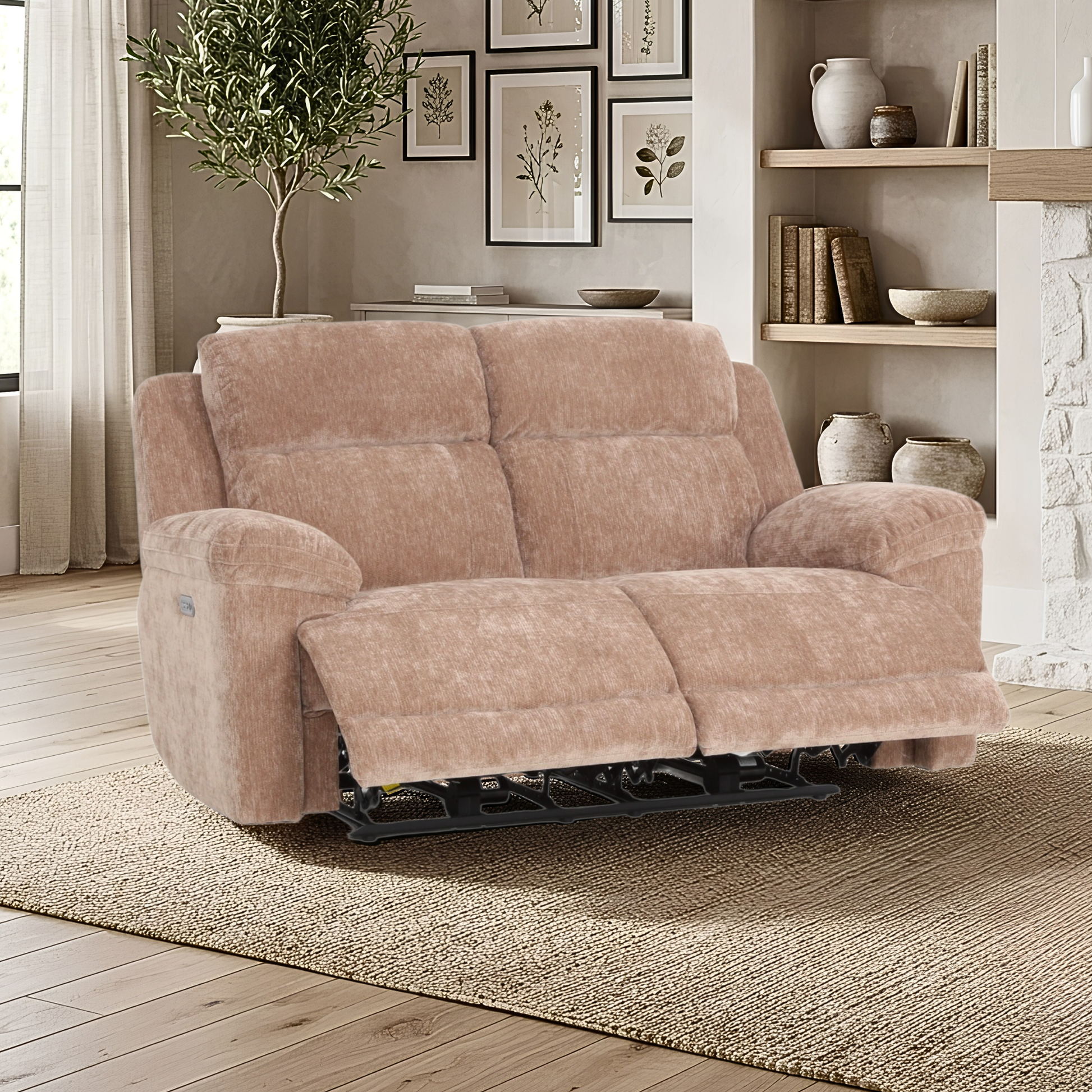 Klaussner Ravenwood Upholstered Power Reclining Loveseat-Comfort Design Furniture