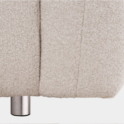 Klaussner Rivello White Fabric 3-Seater Sofa