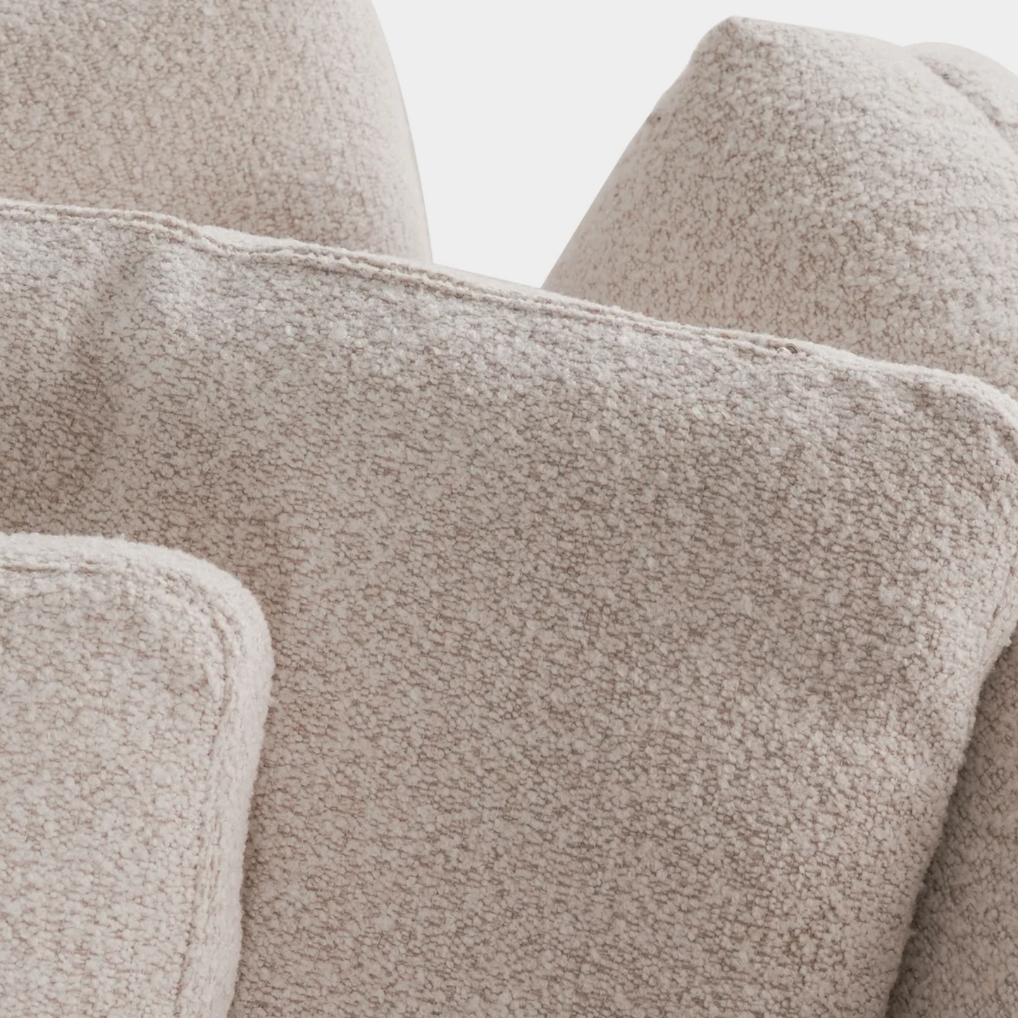 Klaussner Rivello White Fabric 3-Seater Sofa