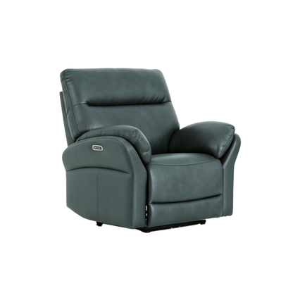 Klaussner Riverton Leather Reclining Chair with USB Port-Comfort Design Furniture