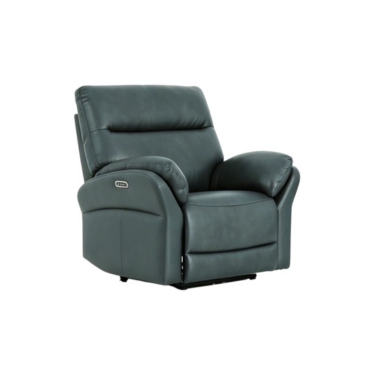 Klaussner Riverton Leather Reclining Chair with USB Port-Comfort Design Furniture