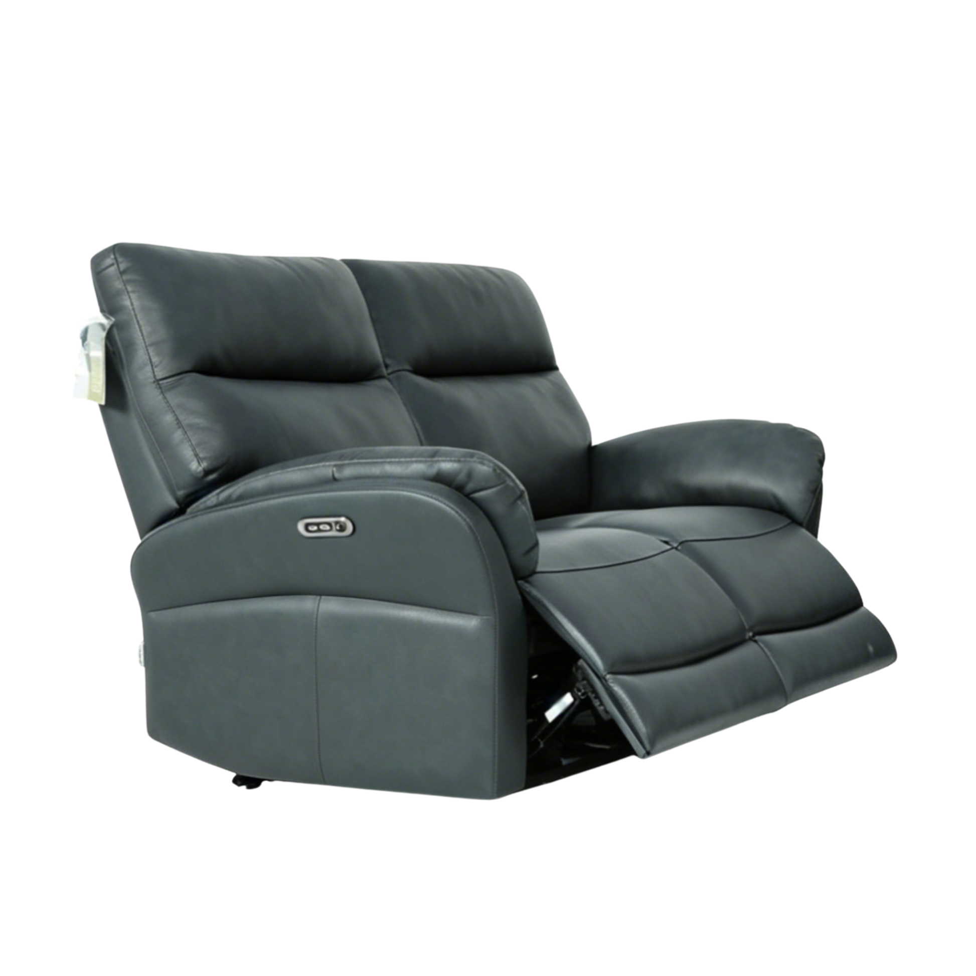 Klaussner Riverton Leather Reclining Loveseat with USB Port-Comfort Design Furniture