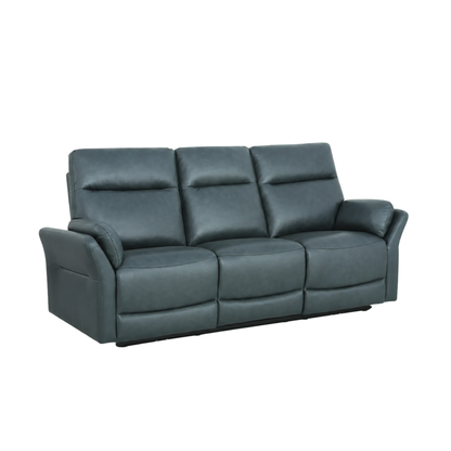 Klaussner Riverton Leather Reclining Sofa with USB Port