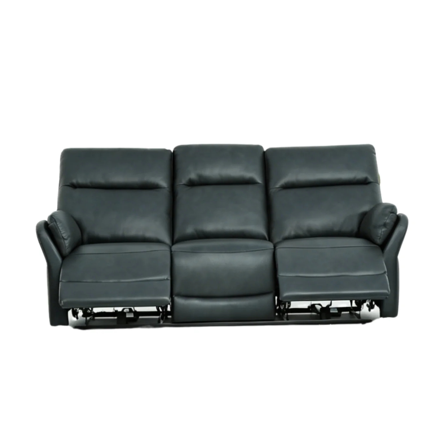 Klaussner Riverton Leather Reclining Sofa with USB Port