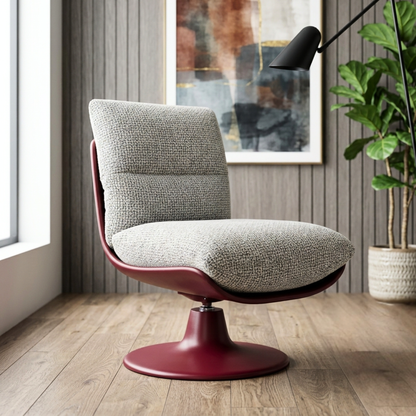 Klaussner Seduta Lounge Chair In Light Gray