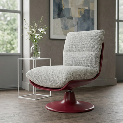 Klaussner Seduta Lounge Chair In Light Gray