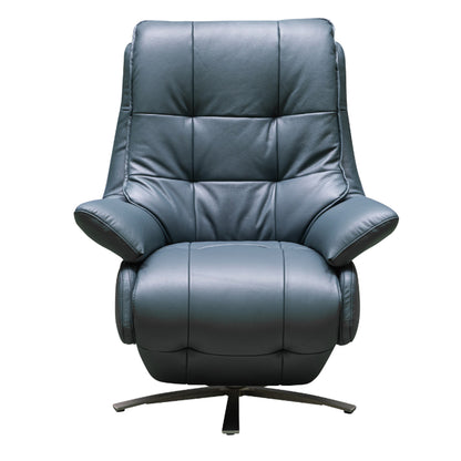 Klaussner Serano Swivel Power Recliner Lift Chair in Blue