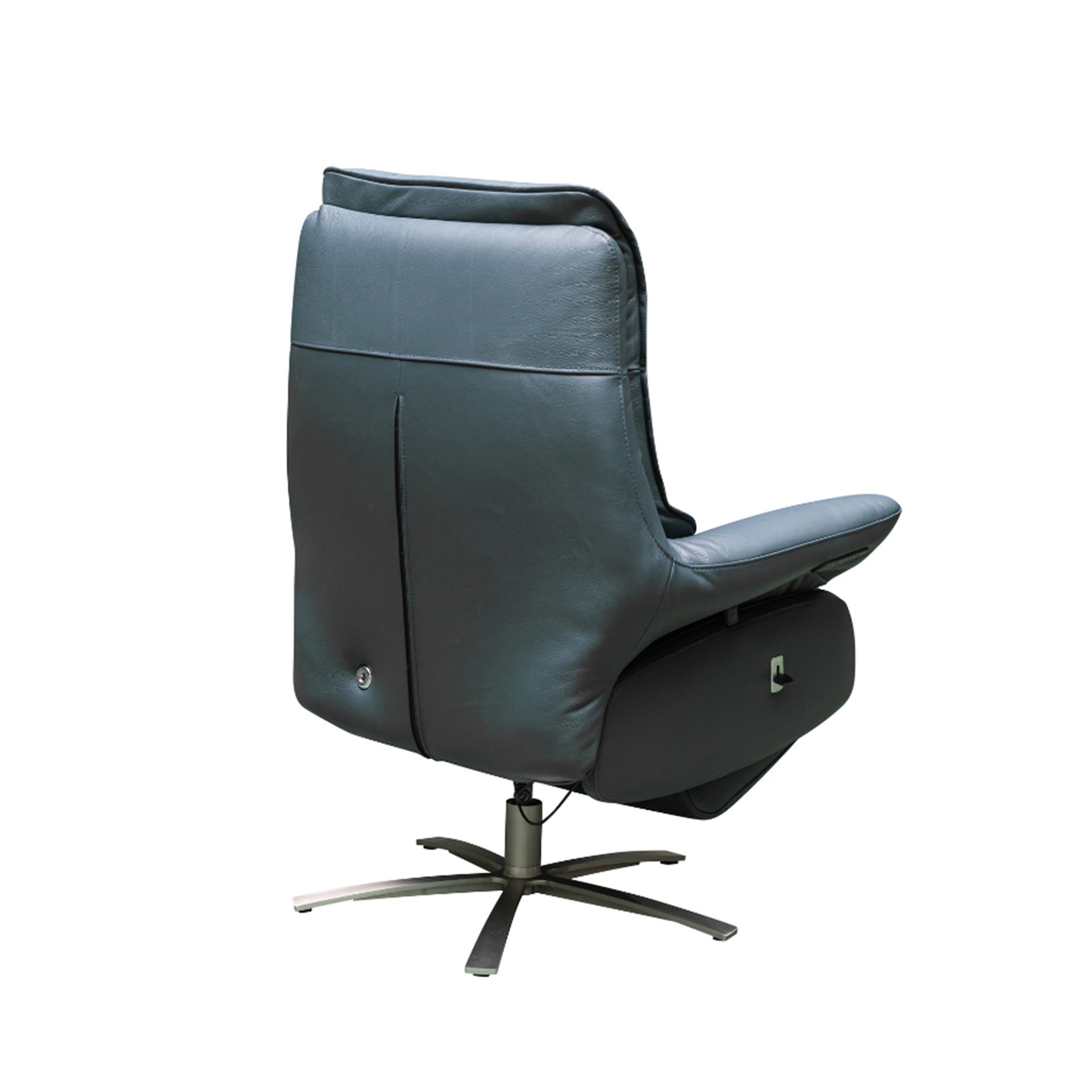 Klaussner Serano Swivel Power Recliner Lift Chair in Blue