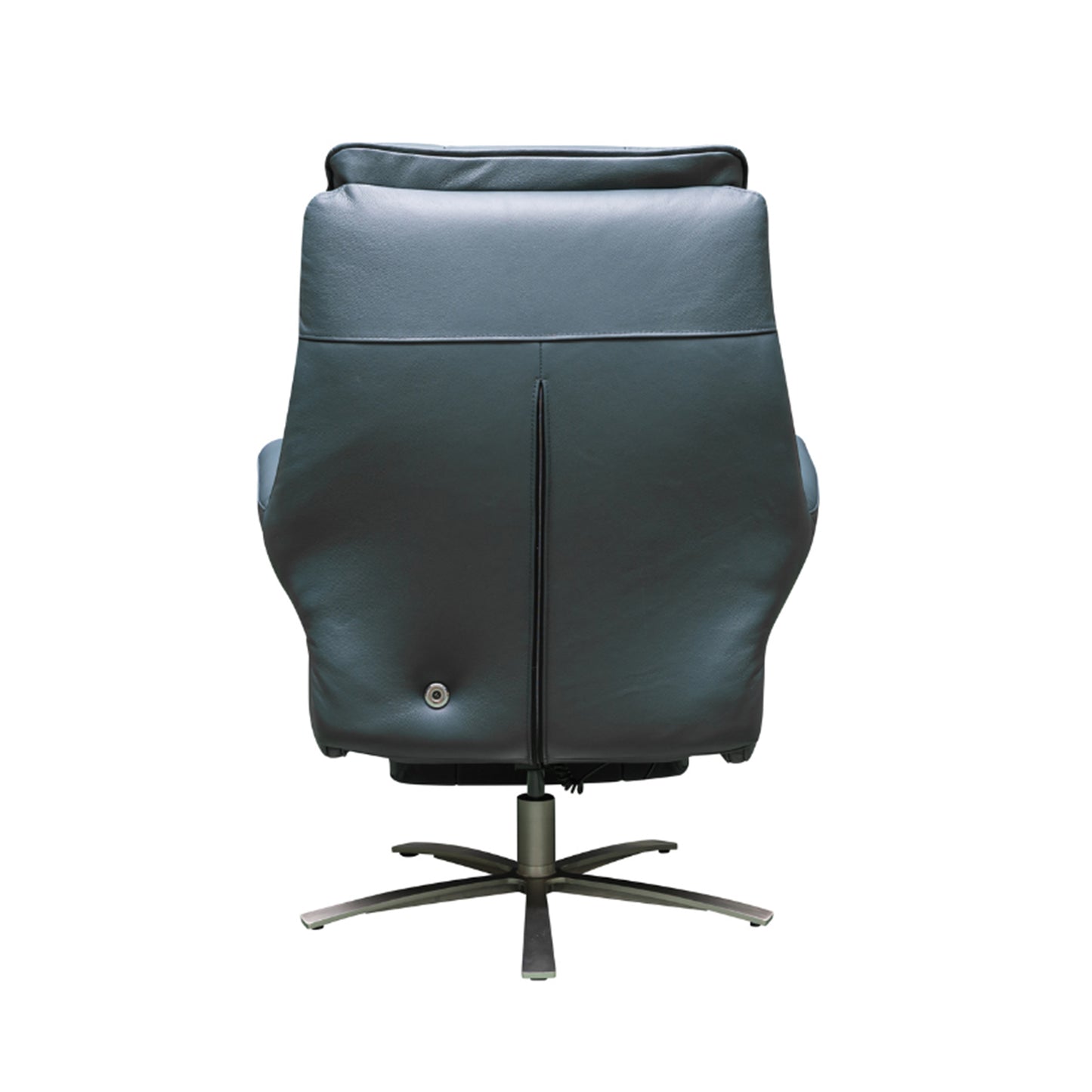 Klaussner Serano Swivel Power Recliner Lift Chair in Blue