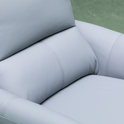 Klaussner Serenita Blue Leather Power Reclining Chair