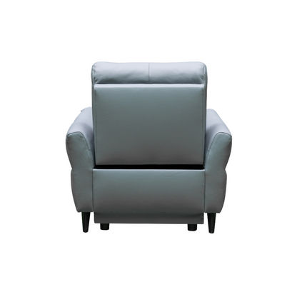Klaussner Serenita Blue Leather Power Reclining Chair