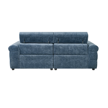Klaussner Sovix 3-Piece Blue Fabric Power Reclining Living Room Set