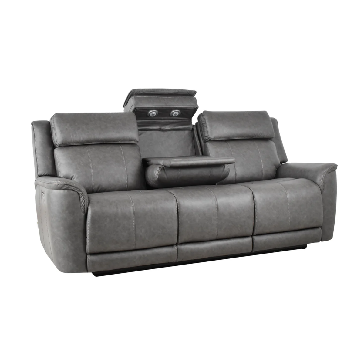 Klaussner Velisse Fabric Power Reclining Sofa with Adjustable Headrest