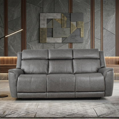 Klaussner Velisse Fabric Power Reclining Sofa with Adjustable Headrest