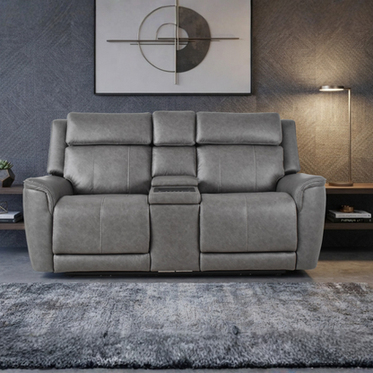 Klaussner Velisse Power Recliner Loveseat with Integrated Audio System