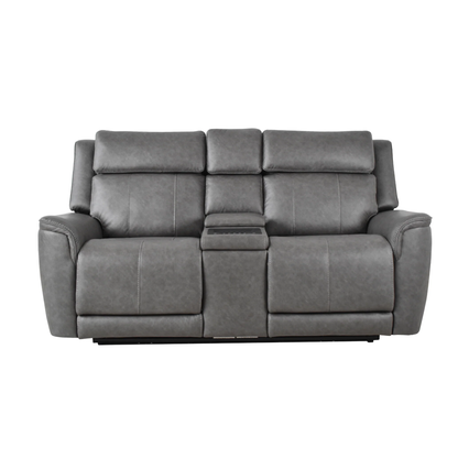 Klaussner Velisse Power Recliner Loveseat with Integrated Audio System