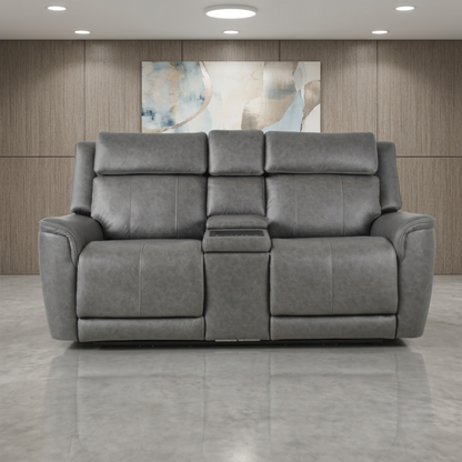 Klaussner Velisse Power Recliner Loveseat with Integrated Audio System