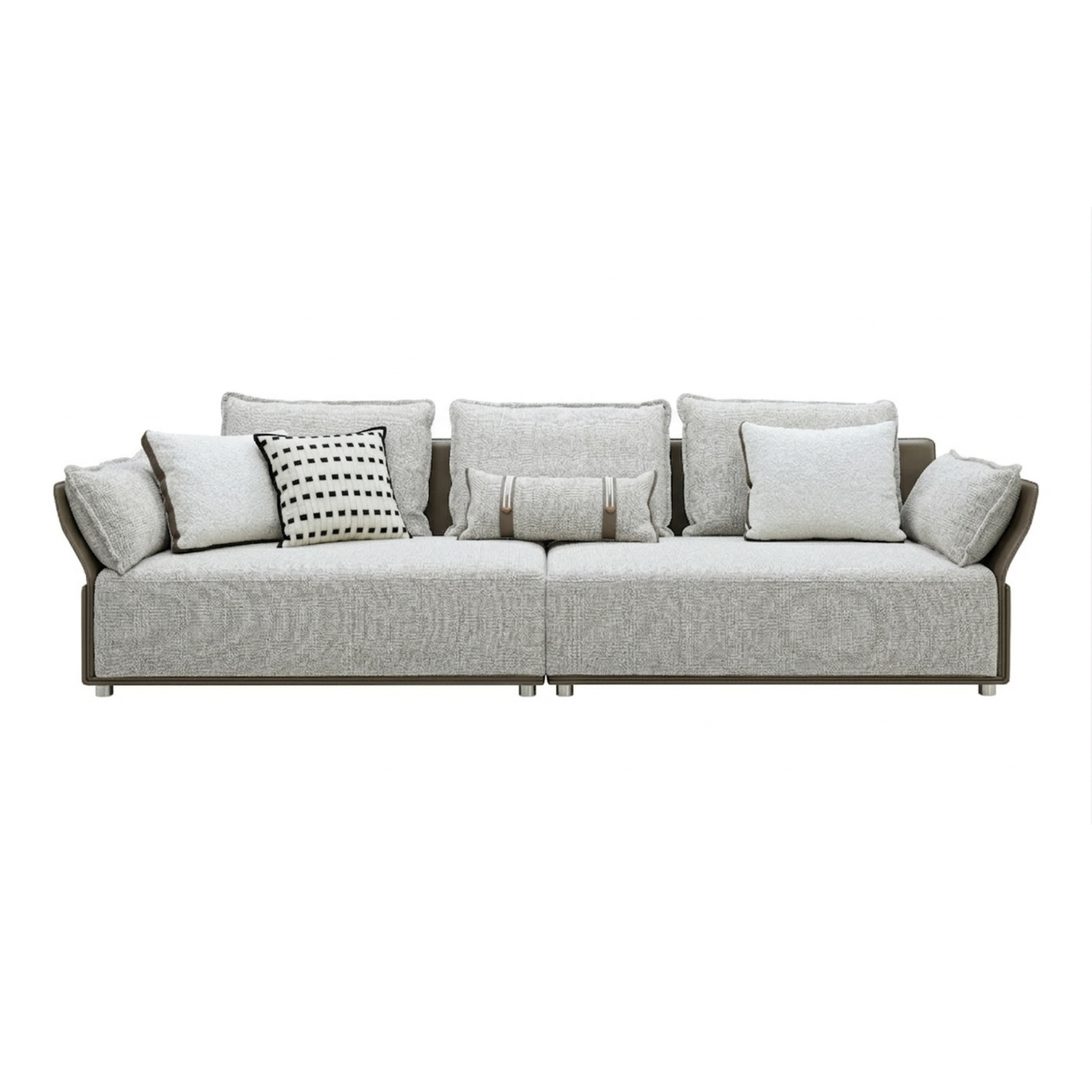 Klaussner Velluto Fabric Beige 4-Seater Sofa