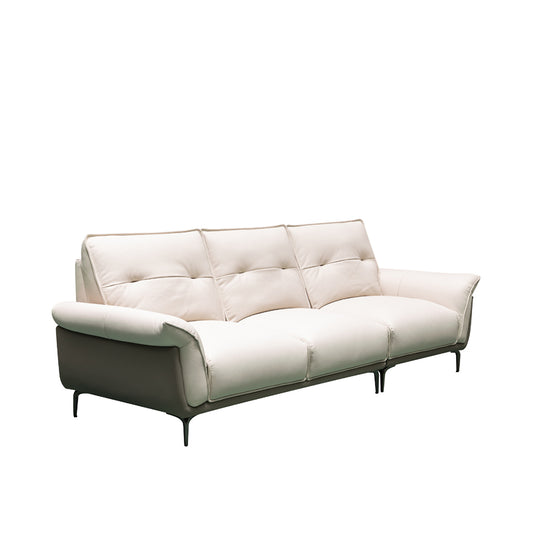 Klaussner Vento 3 Seater Leather Sofa With Recliner Chair