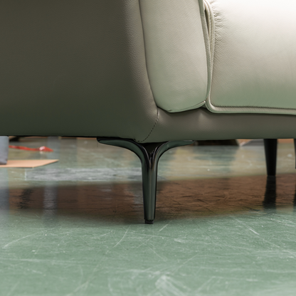 Klaussner Vento 3 Seater Leather Sofa With Recliner Chair