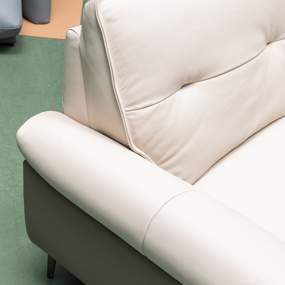 Klaussner Vento 3 Seater Leather Sofa With Recliner Chair