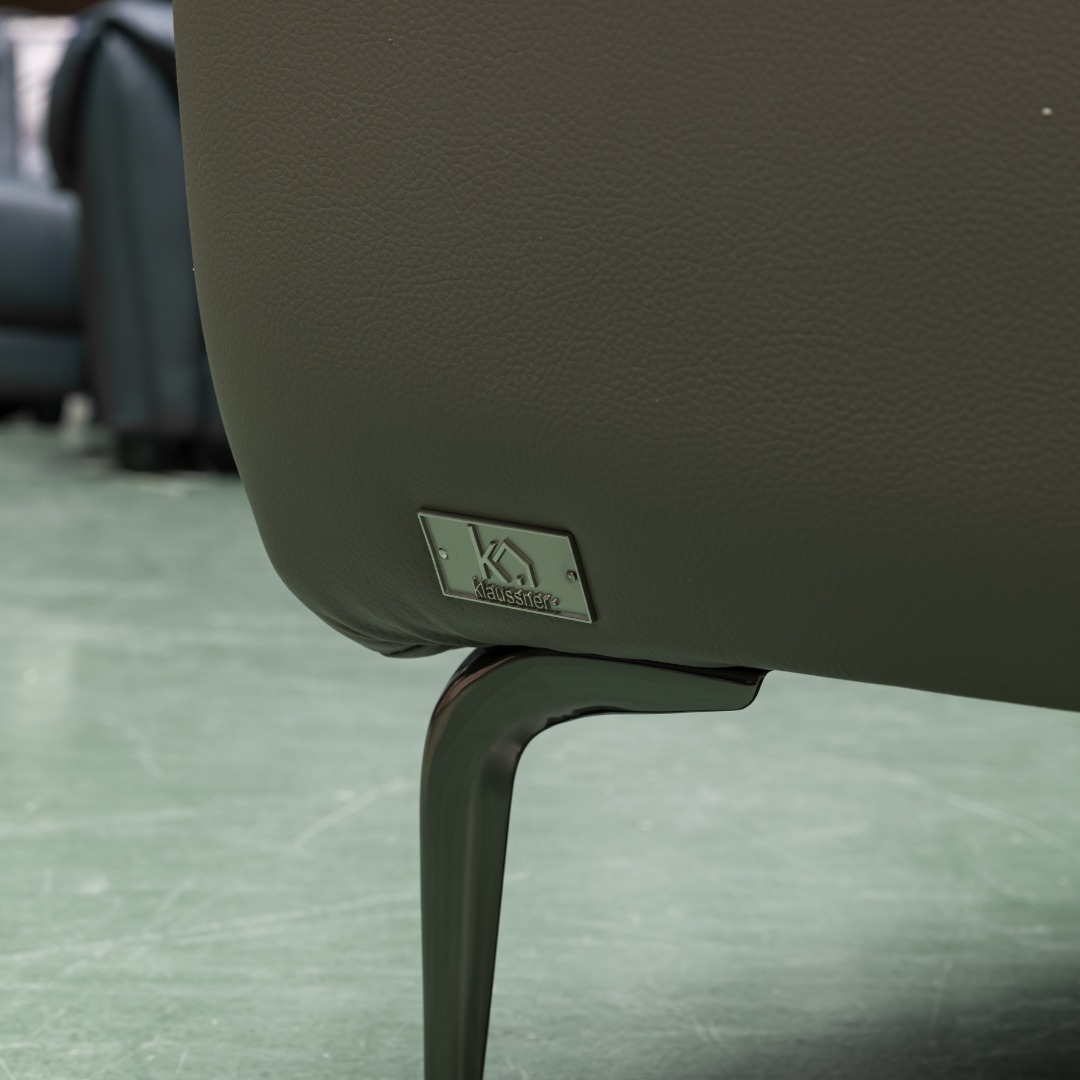 Klaussner Vento 3 Seater Leather Sofa With Recliner Chair