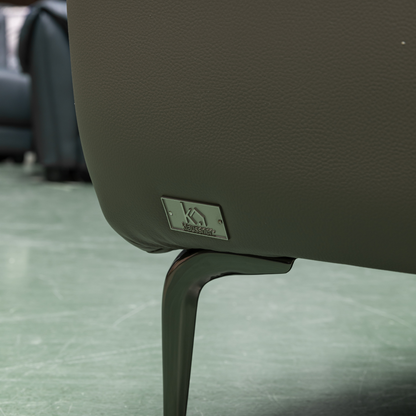 Klaussner Vento 3 Seater Leather Sofa With Recliner Chair