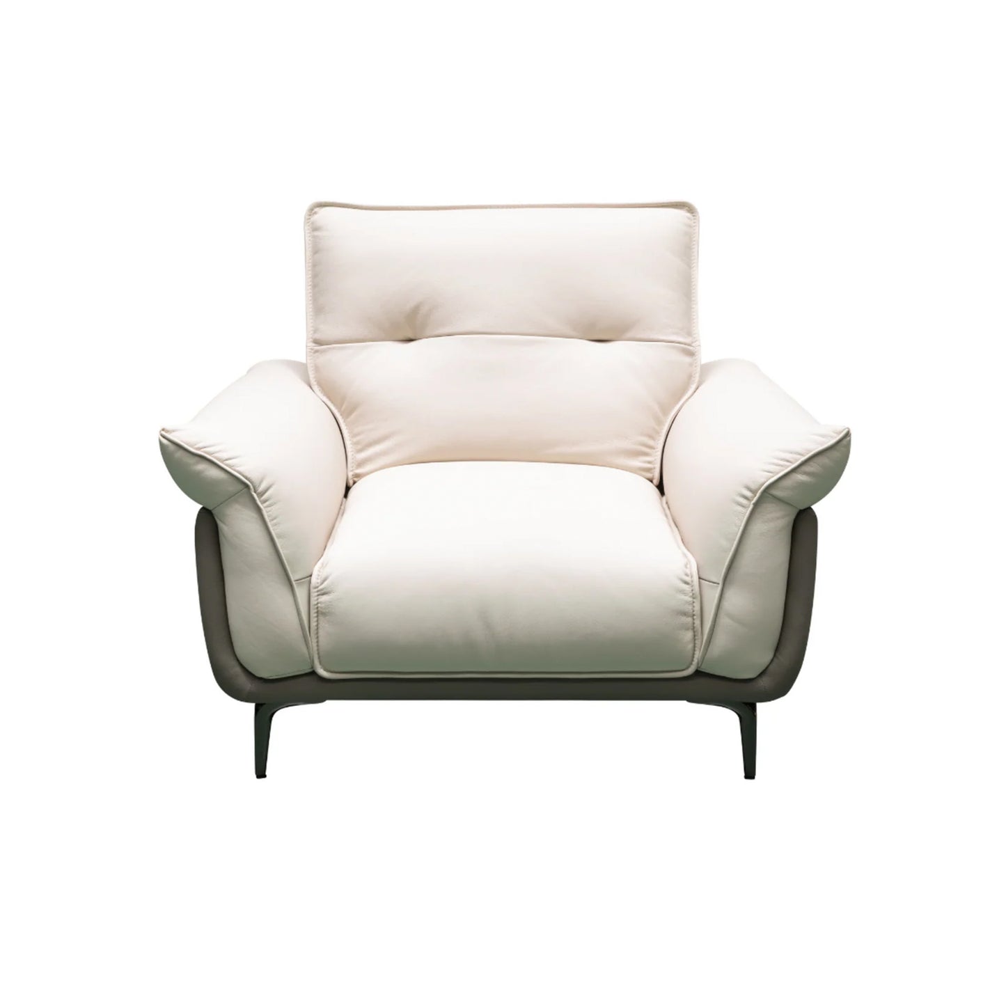 Klaussner Vento 3 Seater Leather Sofa With Recliner Chair