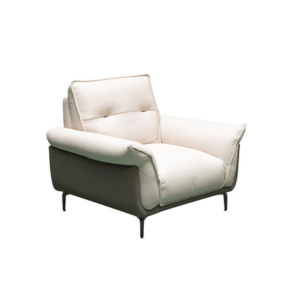 Klaussner Vento 3 Seater Leather Sofa With Recliner Chair