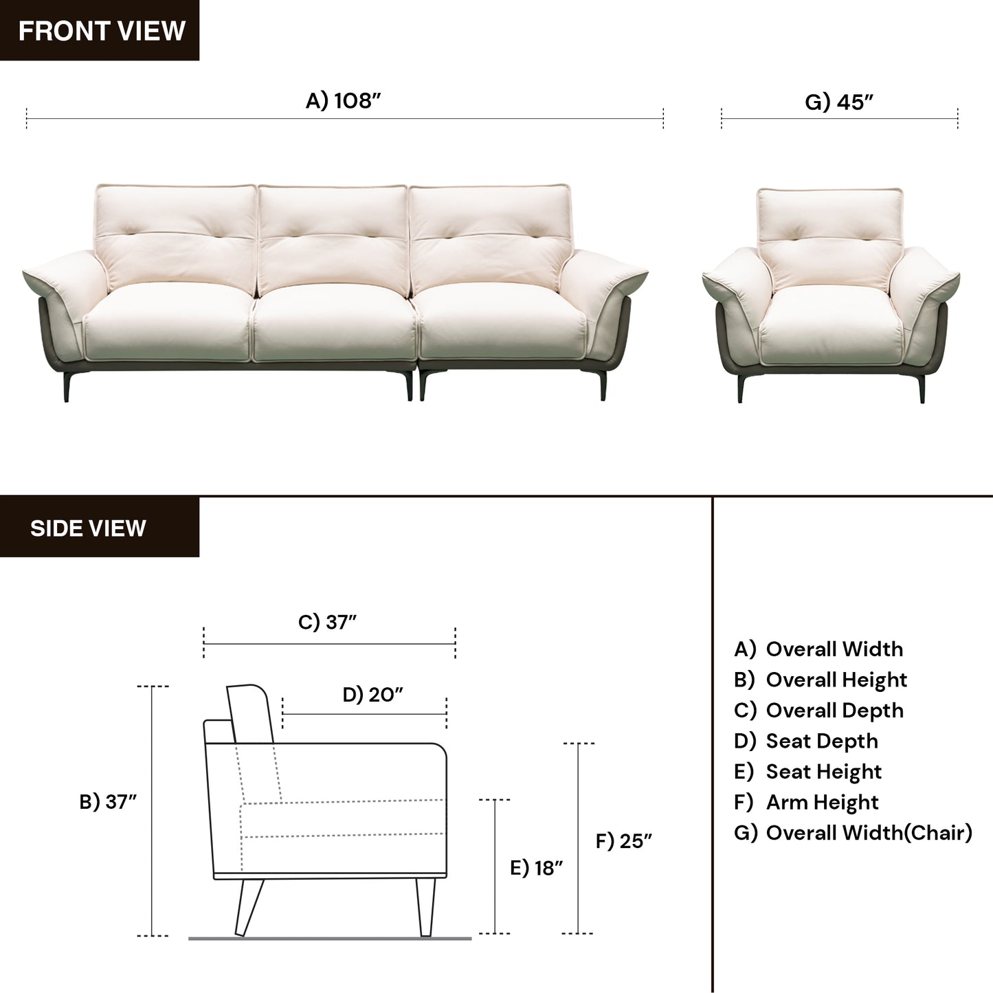 Klaussner Vento 3 Seater Leather Sofa With Recliner Chair