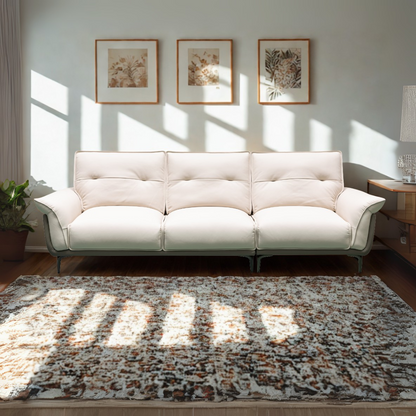 Klaussner Vento 3 Seater Leather Sofa With Recliner Chair