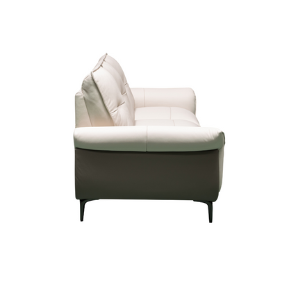 Klaussner Vento 3 Seater Leather Sofa With Recliner Chair