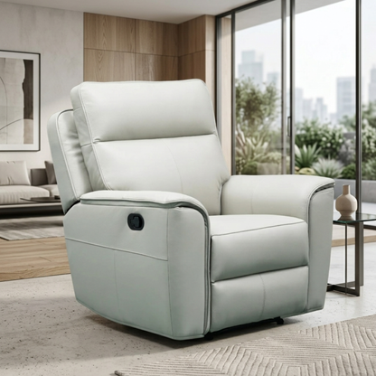 Klaussner Verenzo Top Grain Leather Manual Recliner Chair
