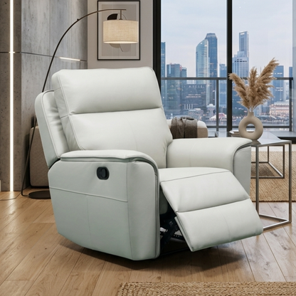Klaussner Verenzo Top Grain Leather Manual Recliner Chair