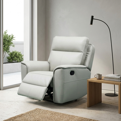 Klaussner Verenzo Top Grain Leather Manual Recliner Chair