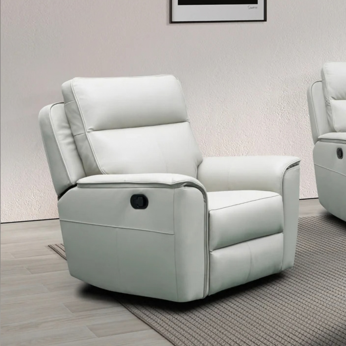 Klaussner Verenzo Top Grain Leather Manual Recliner Chair
